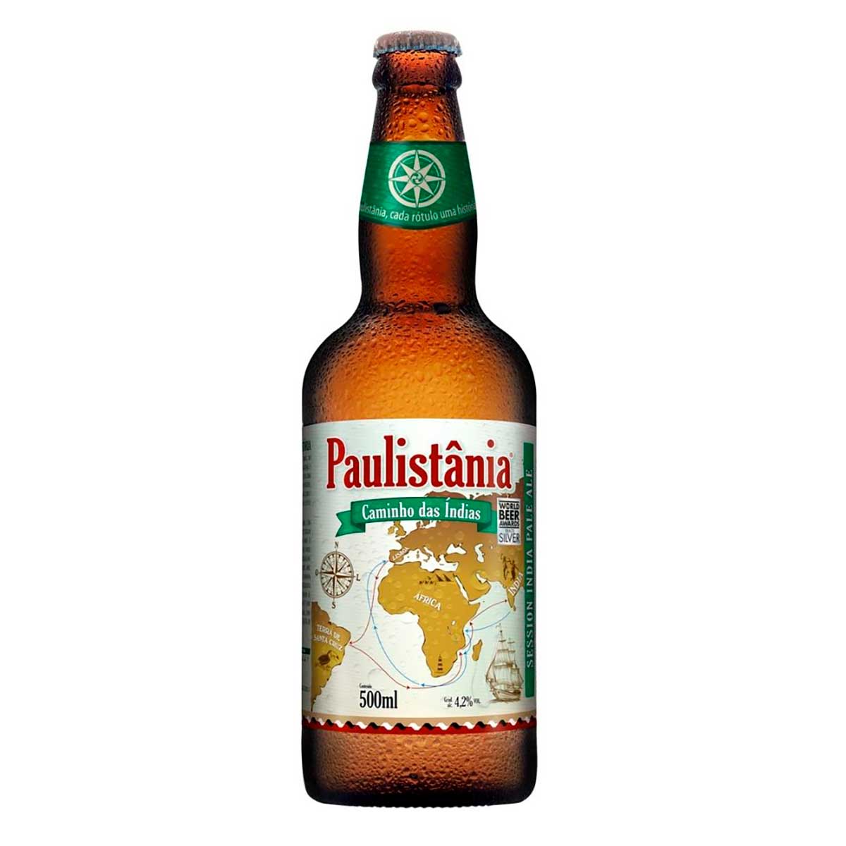 Cerveja Caminho das Índias Paulistania Garrafa 500 ml