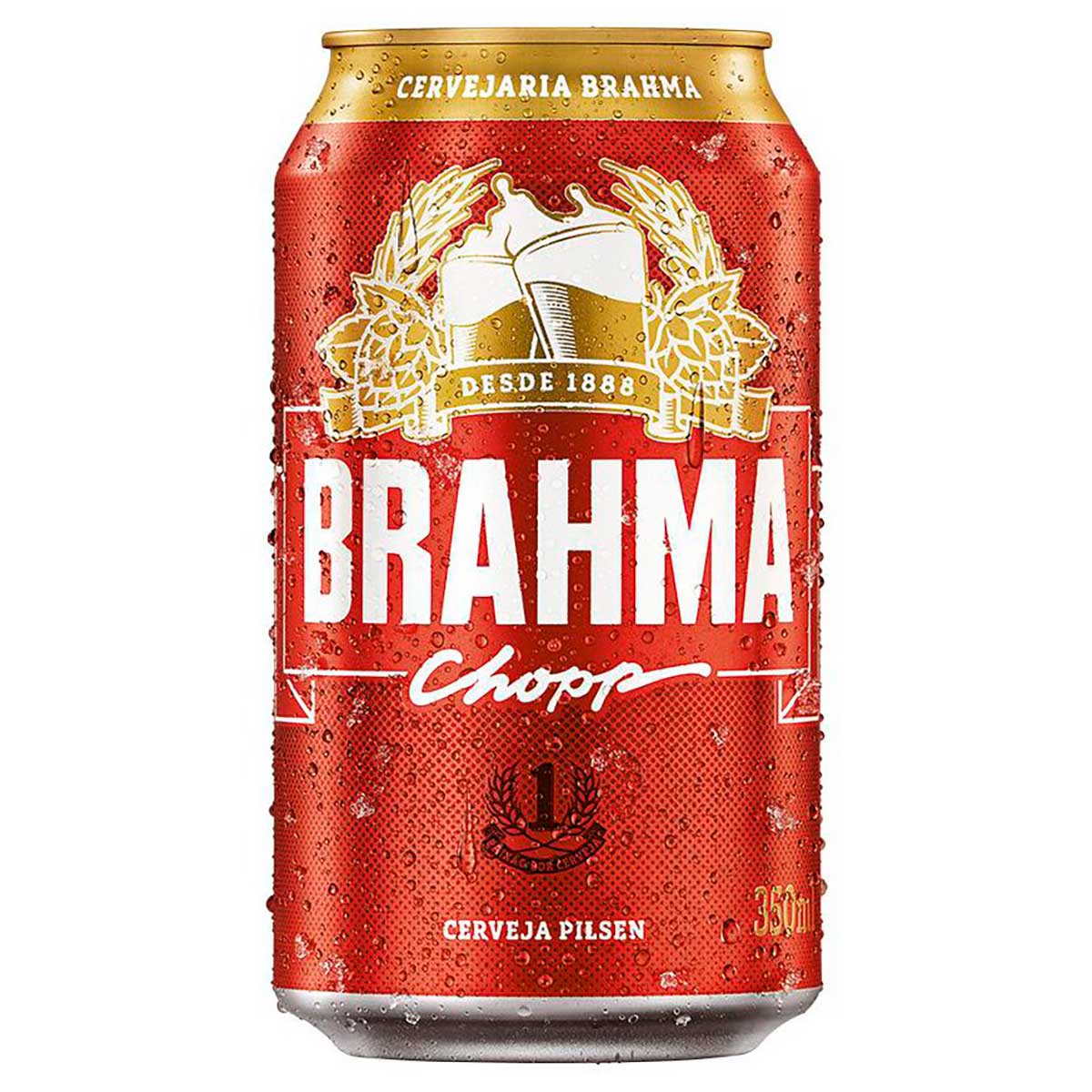 Cerveja Pilsen Brahma Chopp Lata 350ml