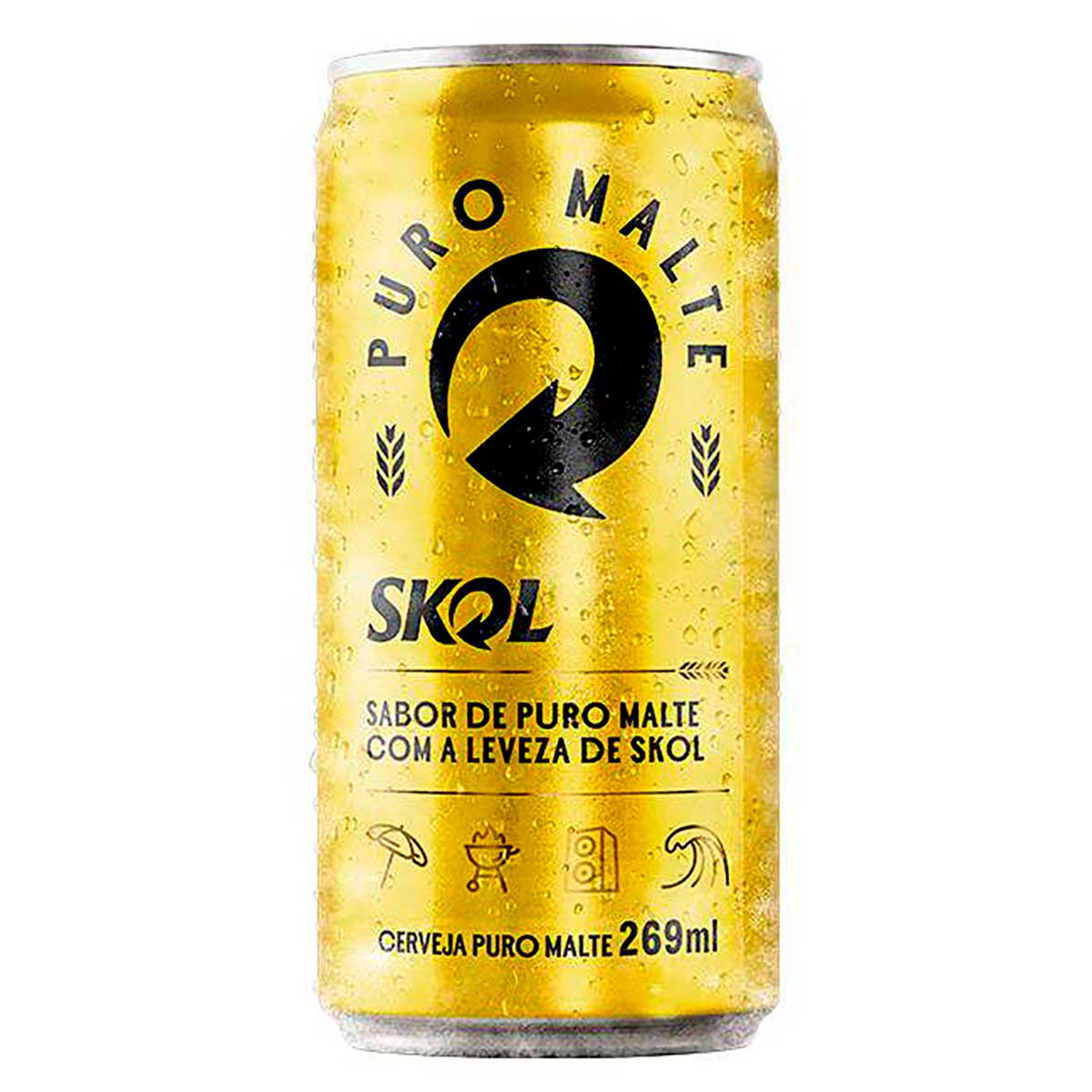 Cerveja Skol Puro Malte Lata 269ml