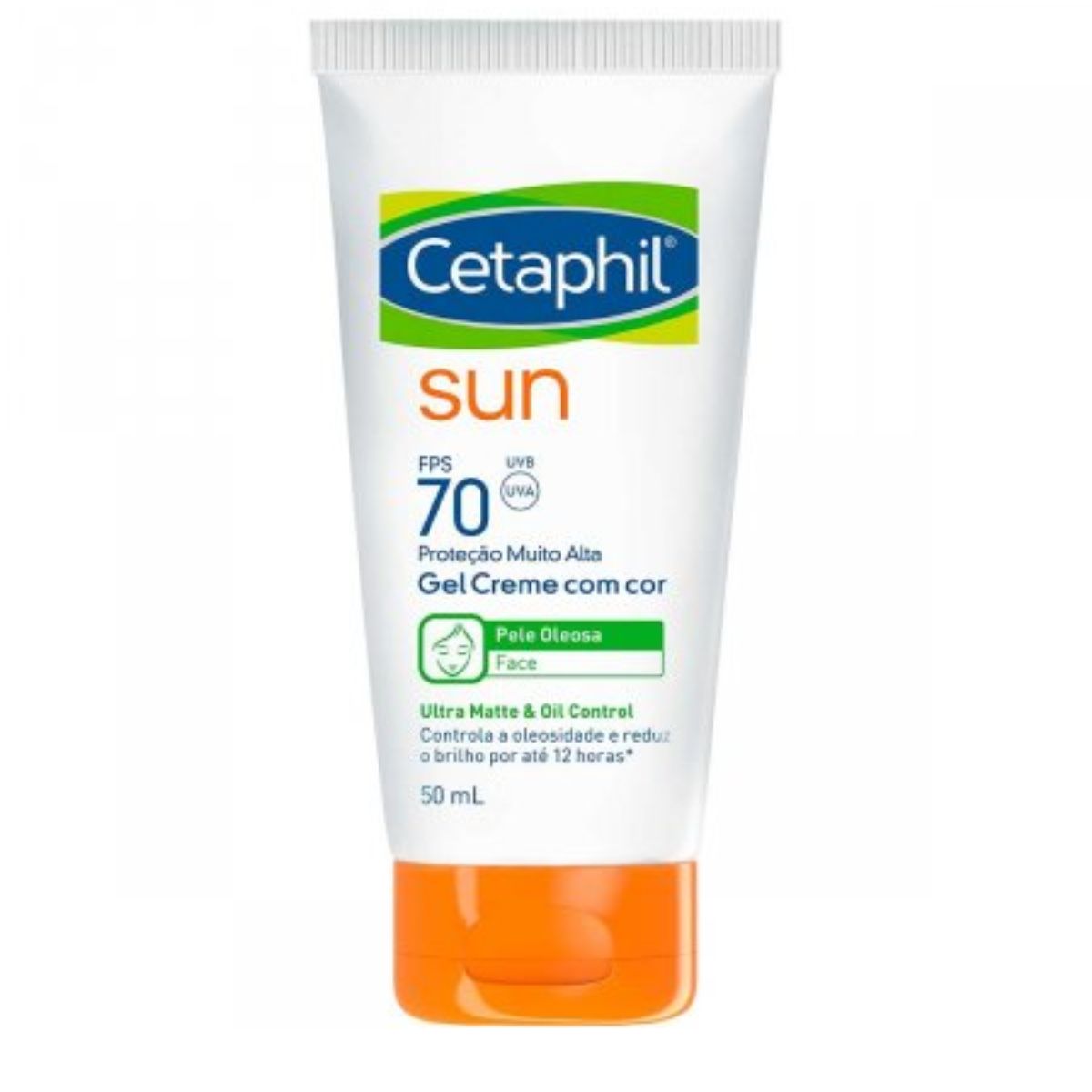 Protetor Solar Facial Cetaphil Sun Ultra Matte Com Cor F70 Com 50ml