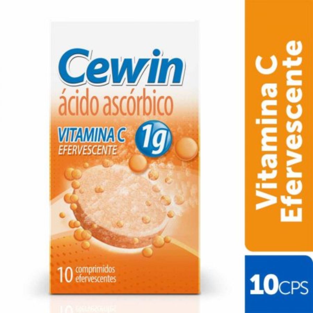 Vitamina C Cewin 1G Efervescentes Com 10 Comprimidos