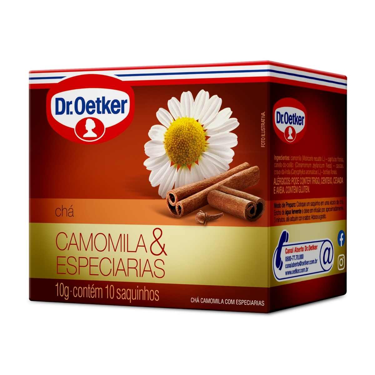 Chá Camomila Dr Oetker Especial 10 Sachês