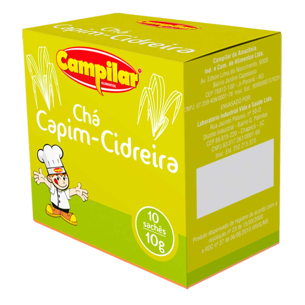 Chá de Capim Cidreira Campilar 10 g