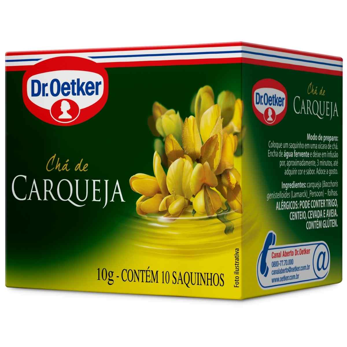 Chá Carqueja Dr Oetker 10 Saches 15 g