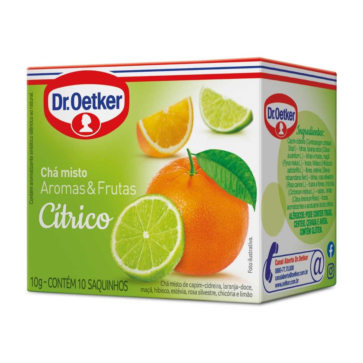 Chá Citrico Dr Oetker 10 Sachês