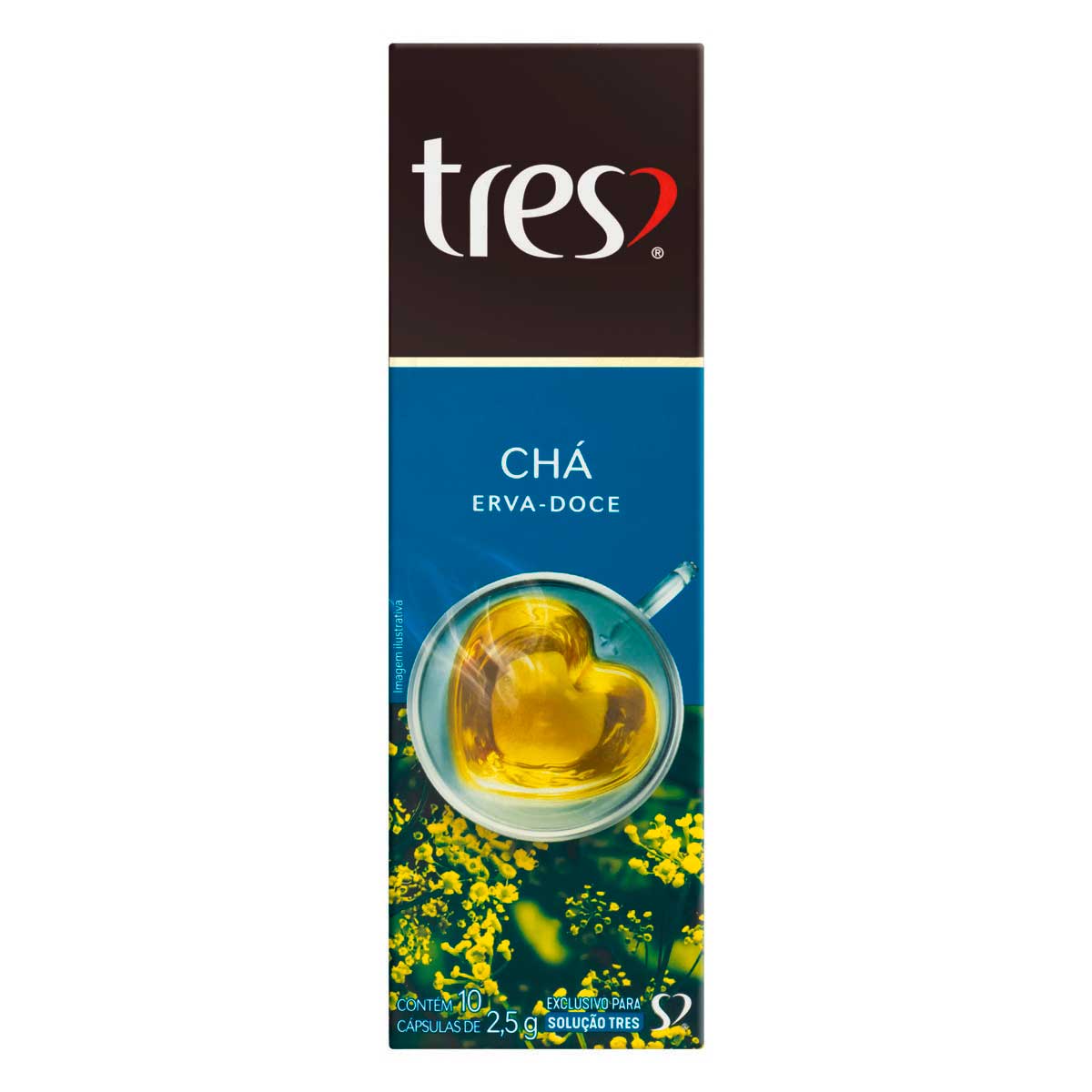 Chá Cápsula Três Erva Doce 25G