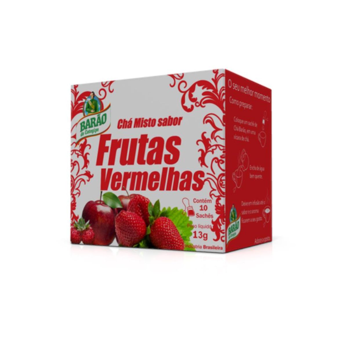 Chá Frutas Vermelhas Barão 13 g