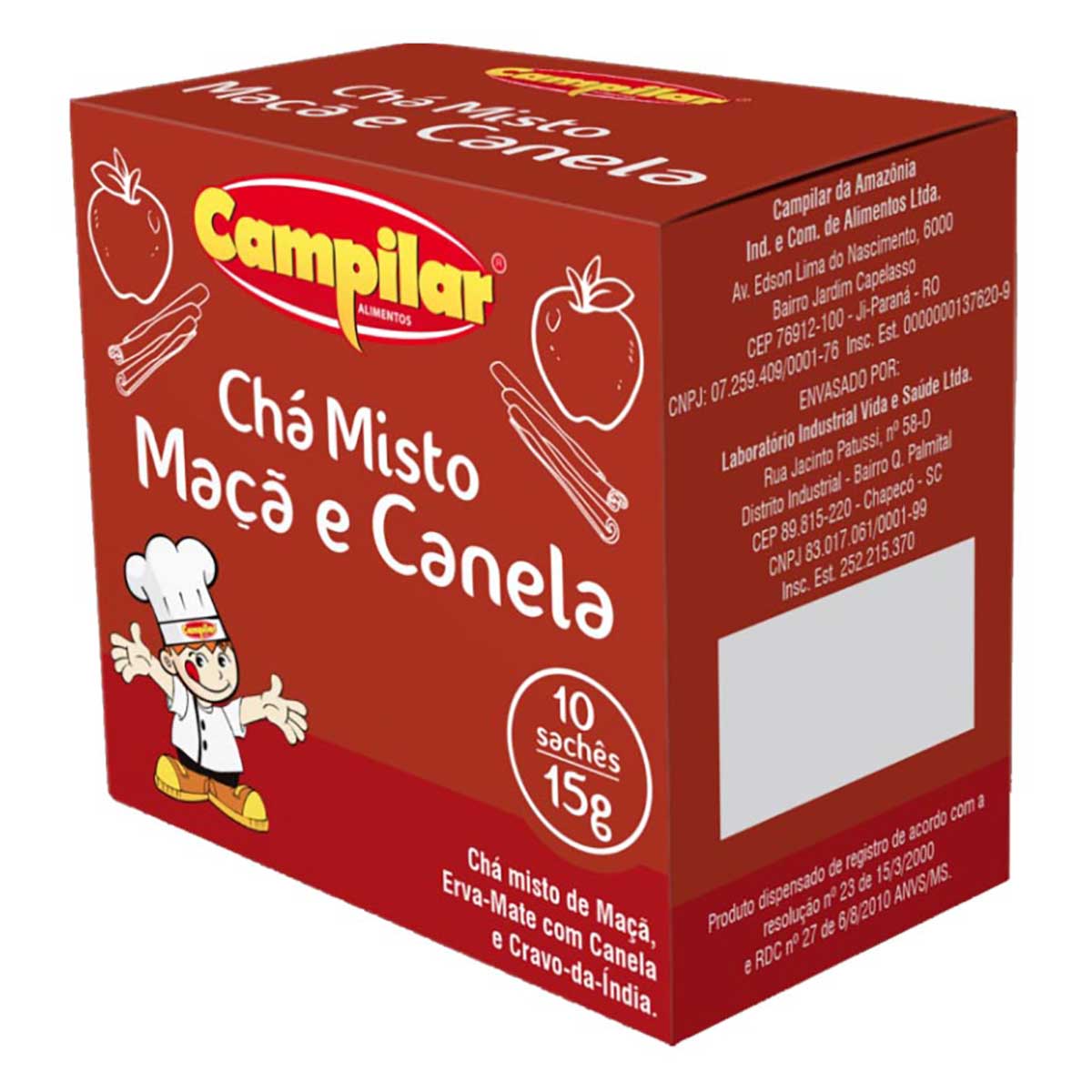 Chá Misto de Maçã e Canela Campilar 20 g