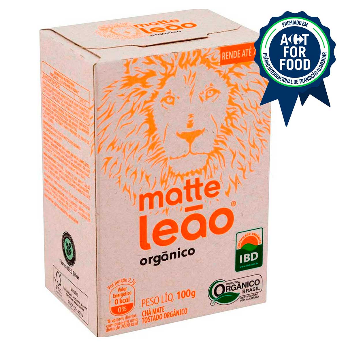 Chá Matte Natural a Granel Orgânico Leão 100g