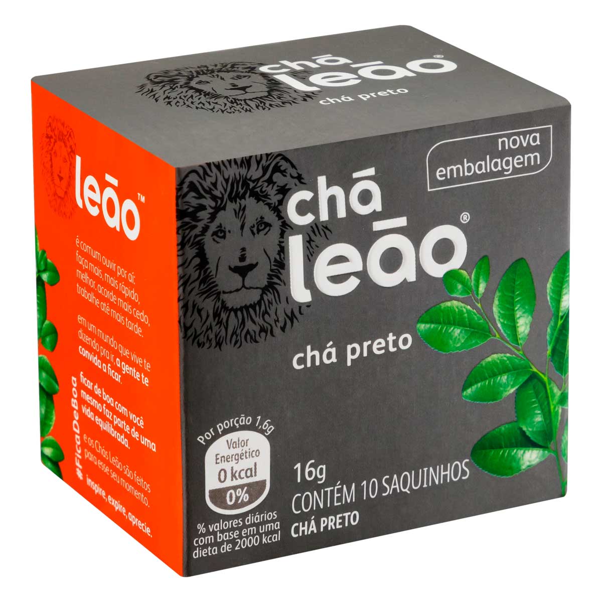 Chá Preto Leão Fuze -10 Sachês