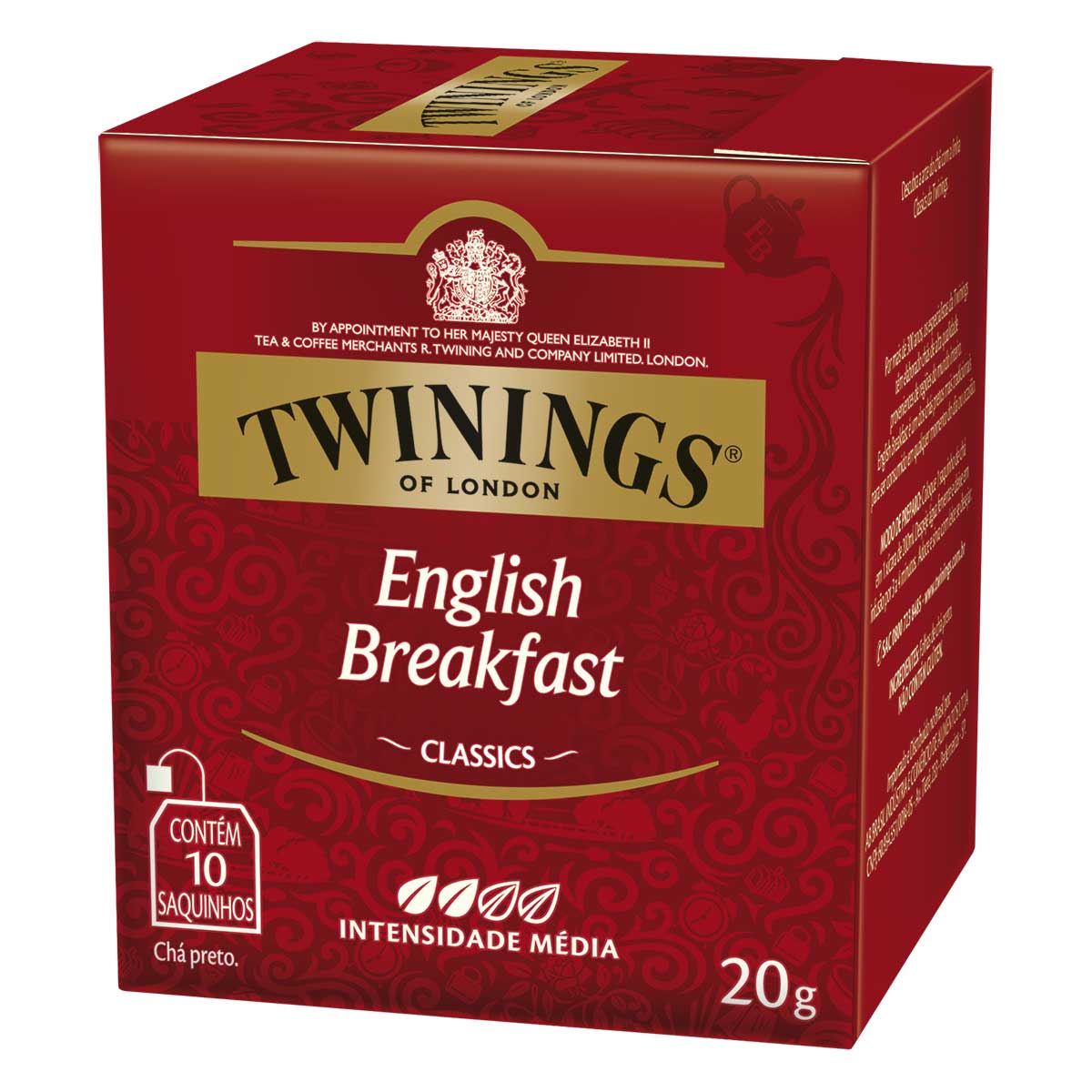 Chá Preto Twinings Caixa com 10 Sachês 20g