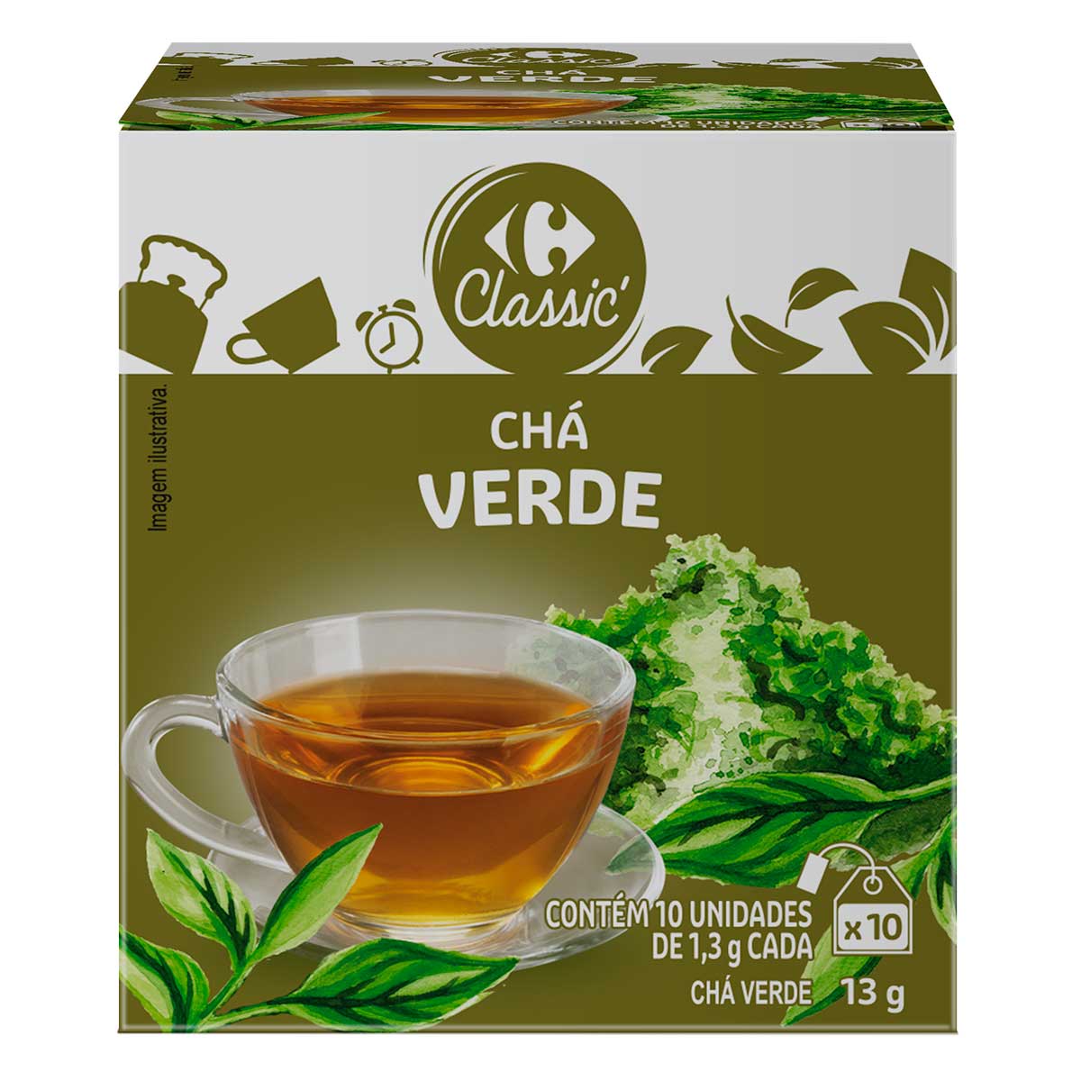 Chá Verde Carrefour 10 Sachês