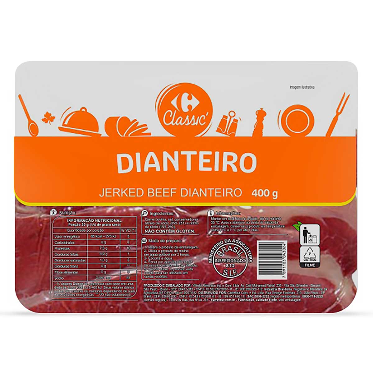 Charque Dianteiro Carrefour 400g