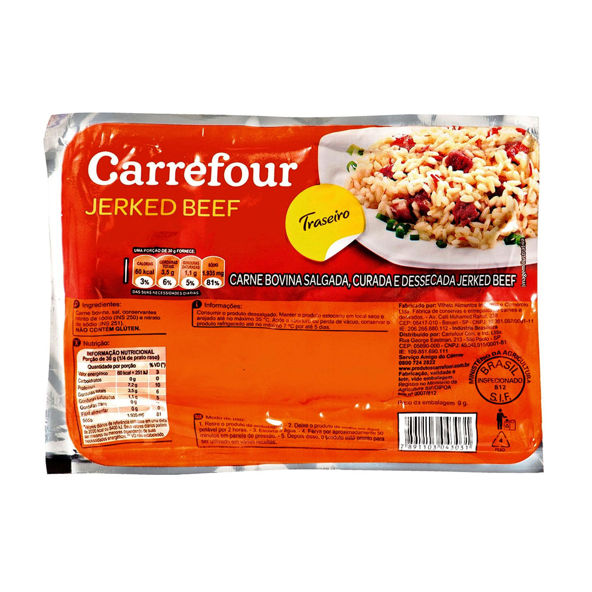 Charque Traseiro Carrefour 400g