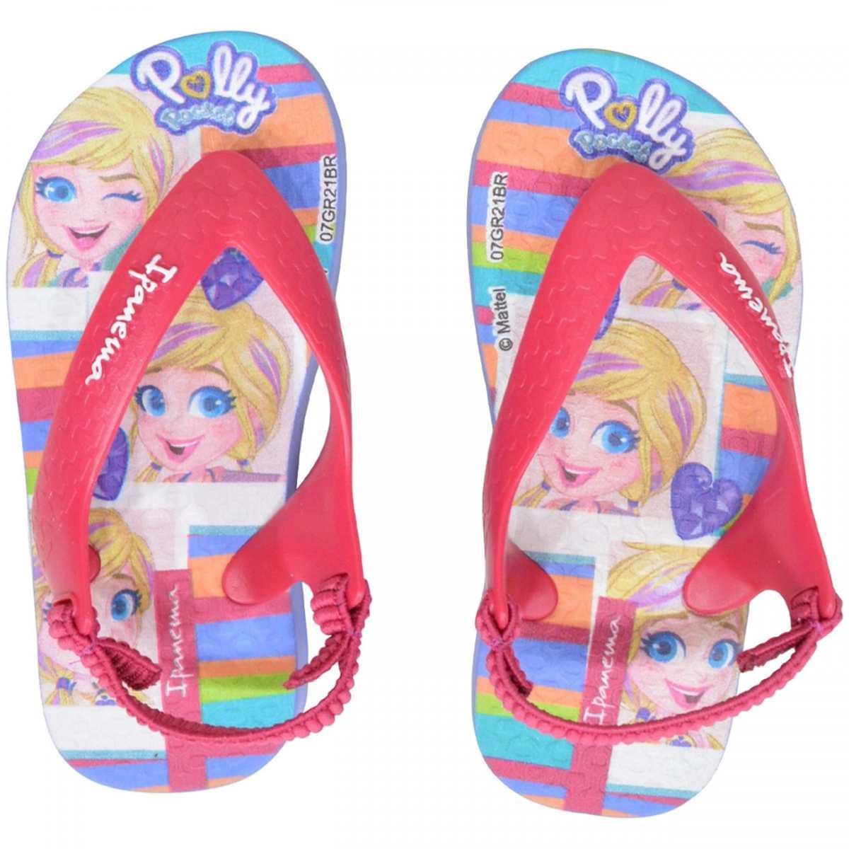 Chinelo Ipanema Femenina Infantil Polly Rosa  22