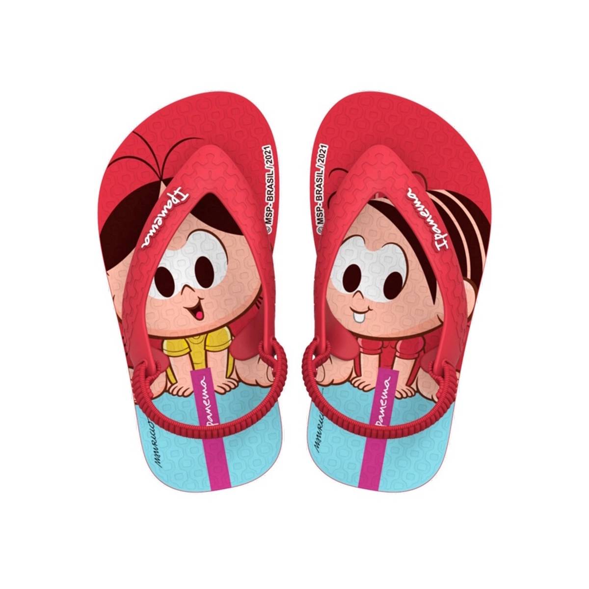 Chinelo Ipanema Infantil Turma da Mônica Vermelho 20 21