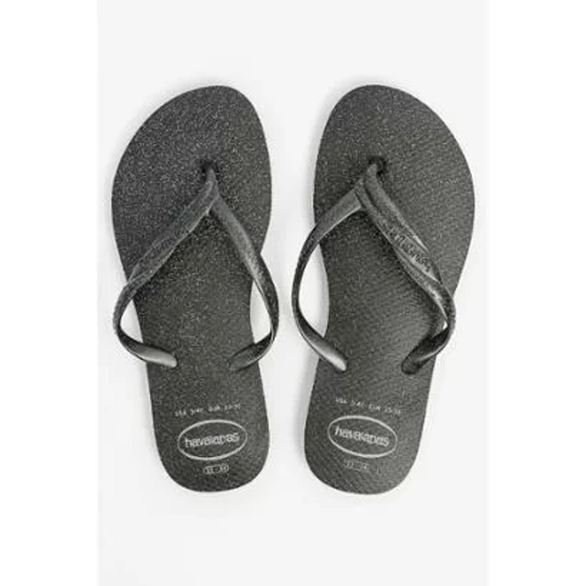 Chinelo Havaianas Feminino Fantas Gloss Preto Número 37/38