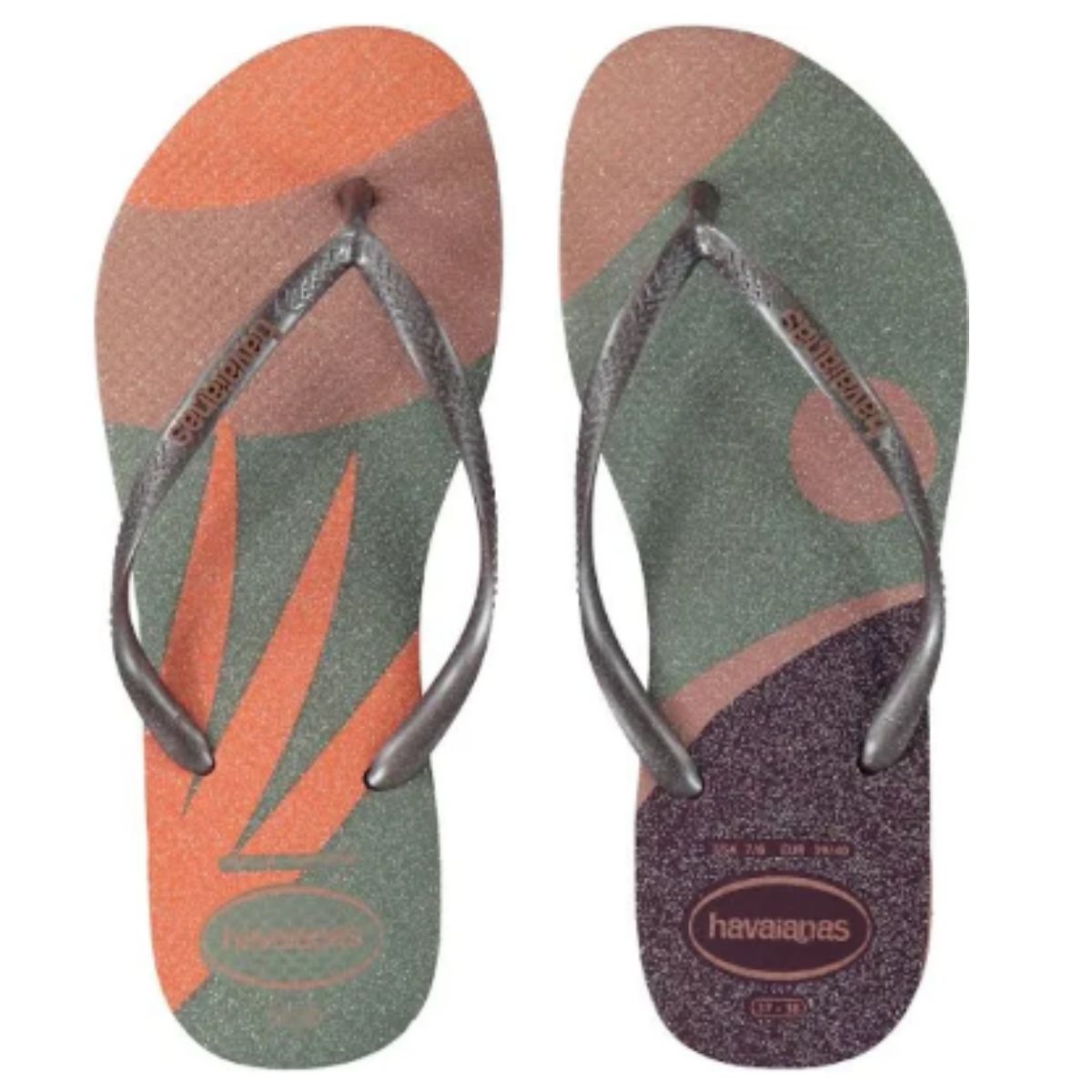 Chinelo Feminino Slim Pallete Glow 37 38 Havaianas