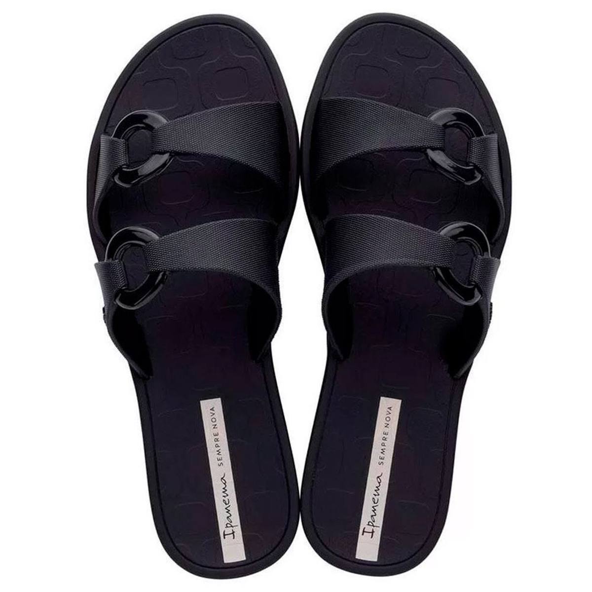 Chinelo Ipanema Feminina Ella Off Preto 36