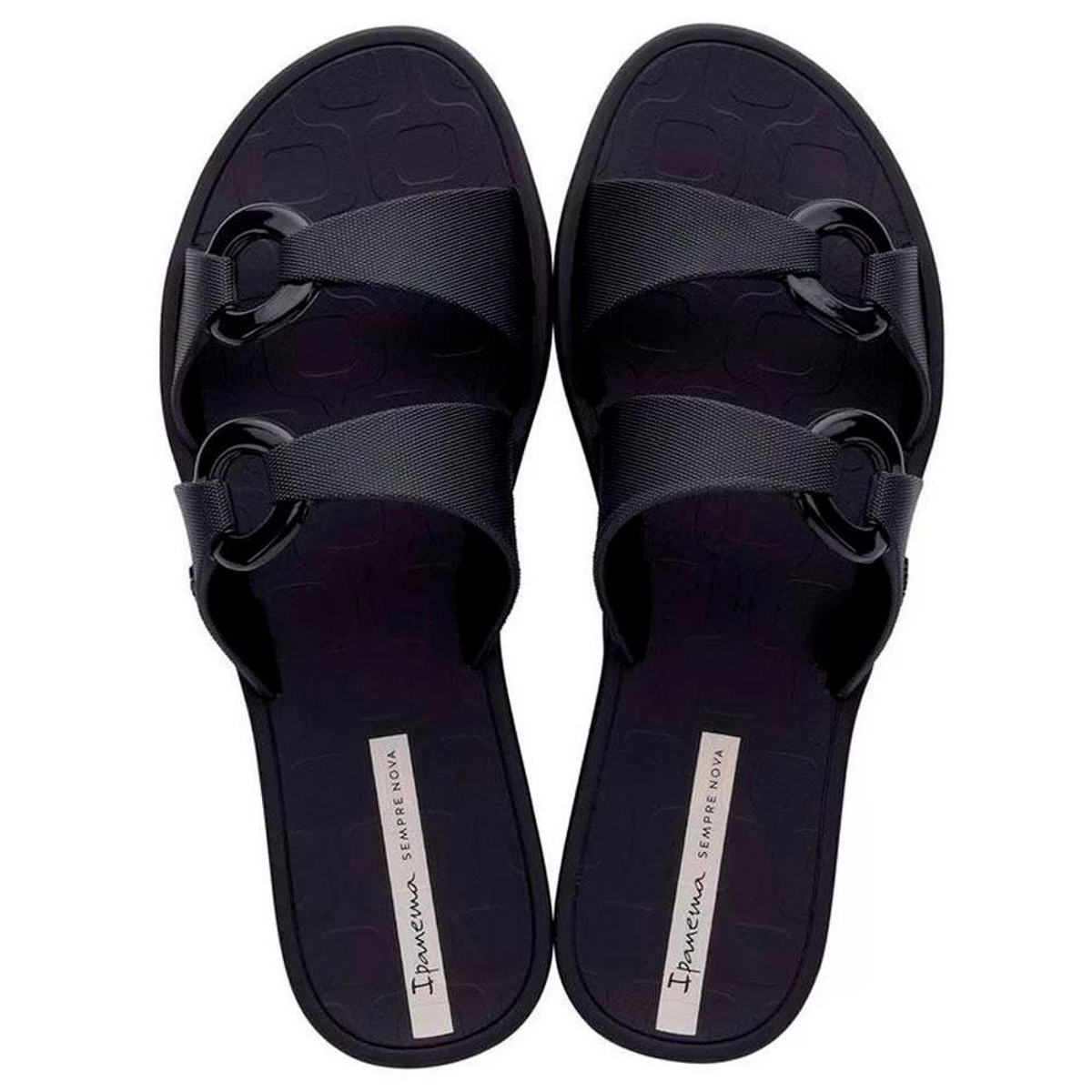 Chinelo Ipanema Feminina Ella Off Preto 37