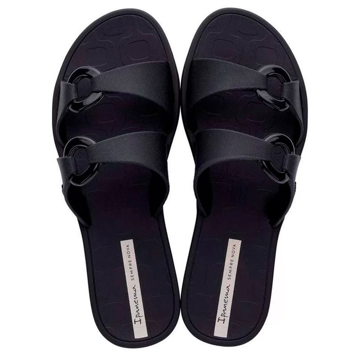 Chinelo Ipanema Feminina Ella Off Preto 38