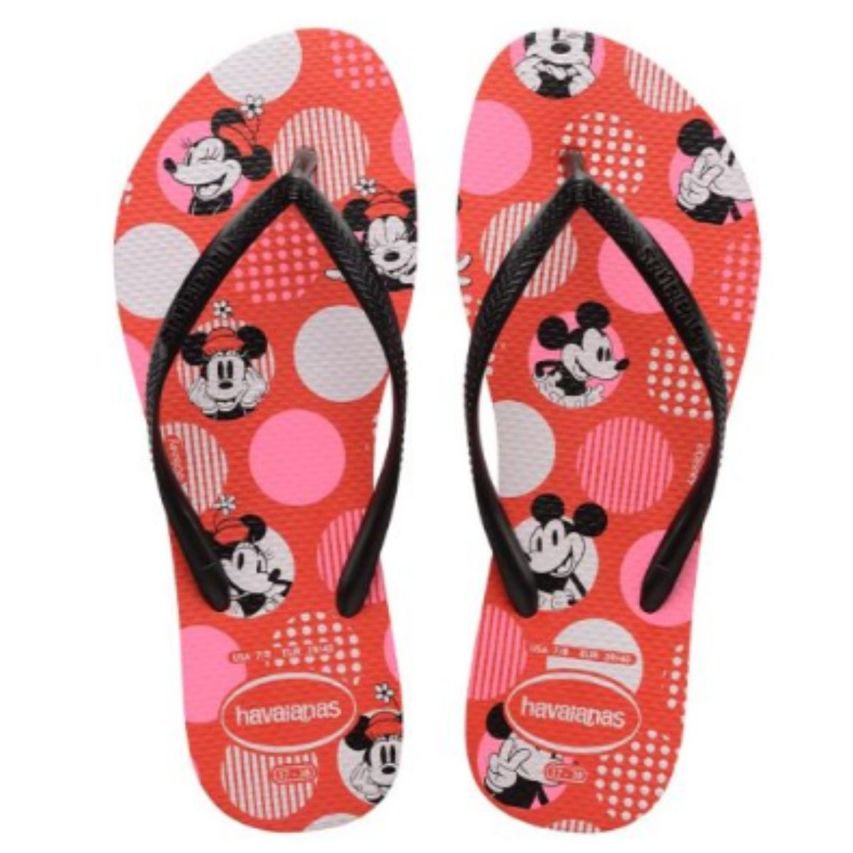 Chinelo Minnie Mouse Disney 33 34 Havaianas Vermelho