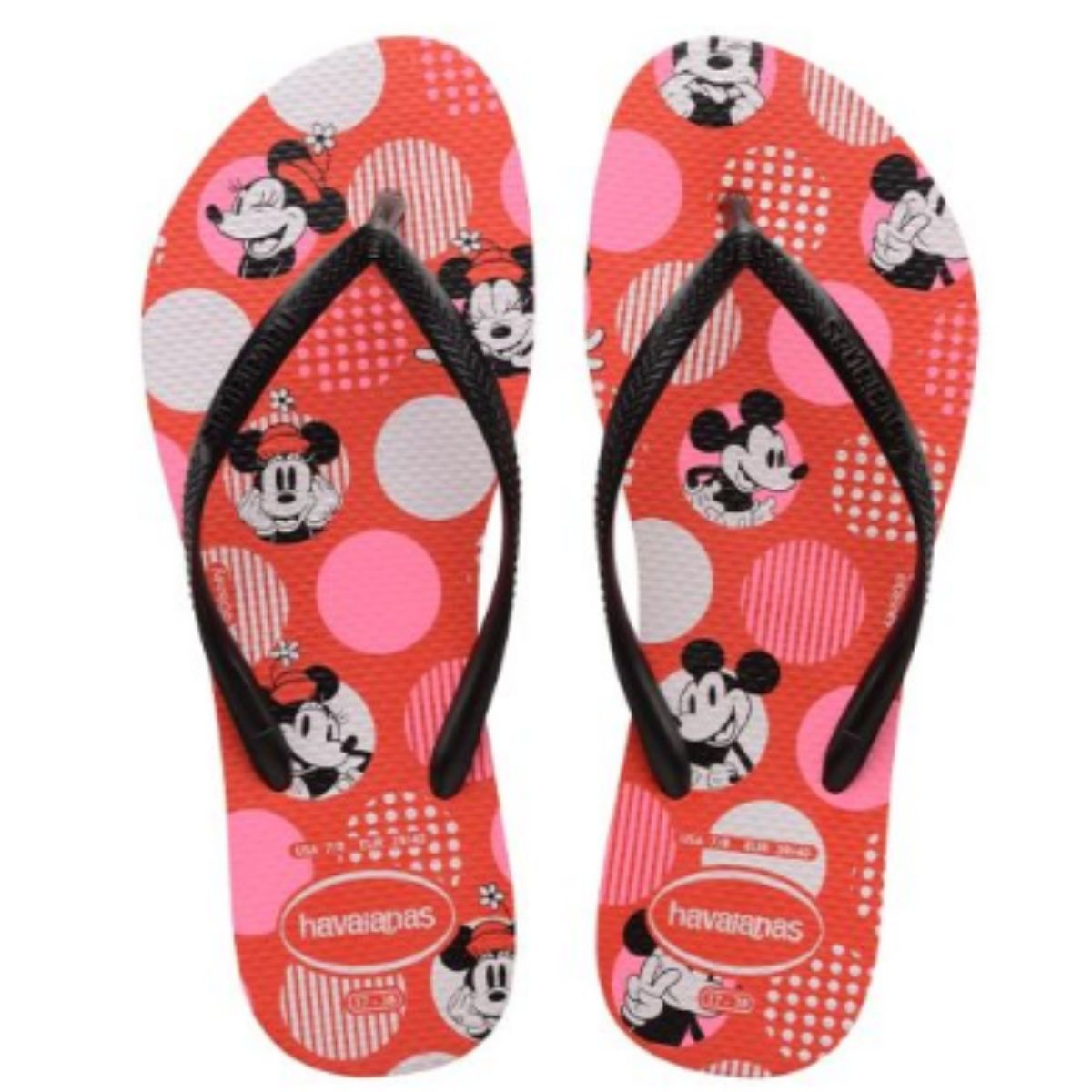 Chinelo Minnie Mouse Disney 41 42 Havaianas Vermelho