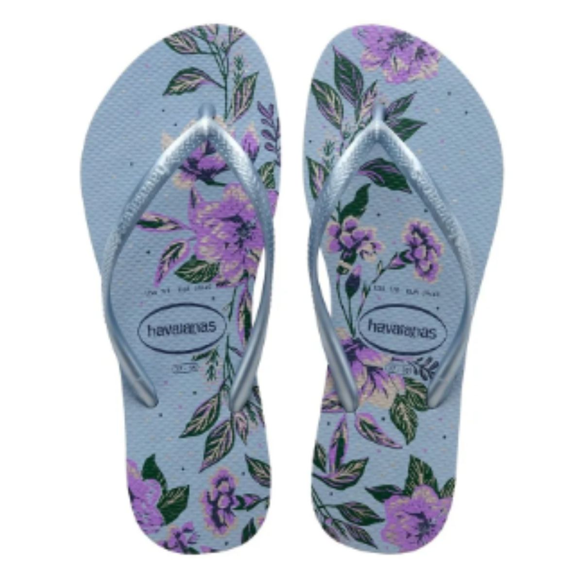 Chinelo de Dedo Havaianas Feminino Slim Organic Ashley Blue 35/36