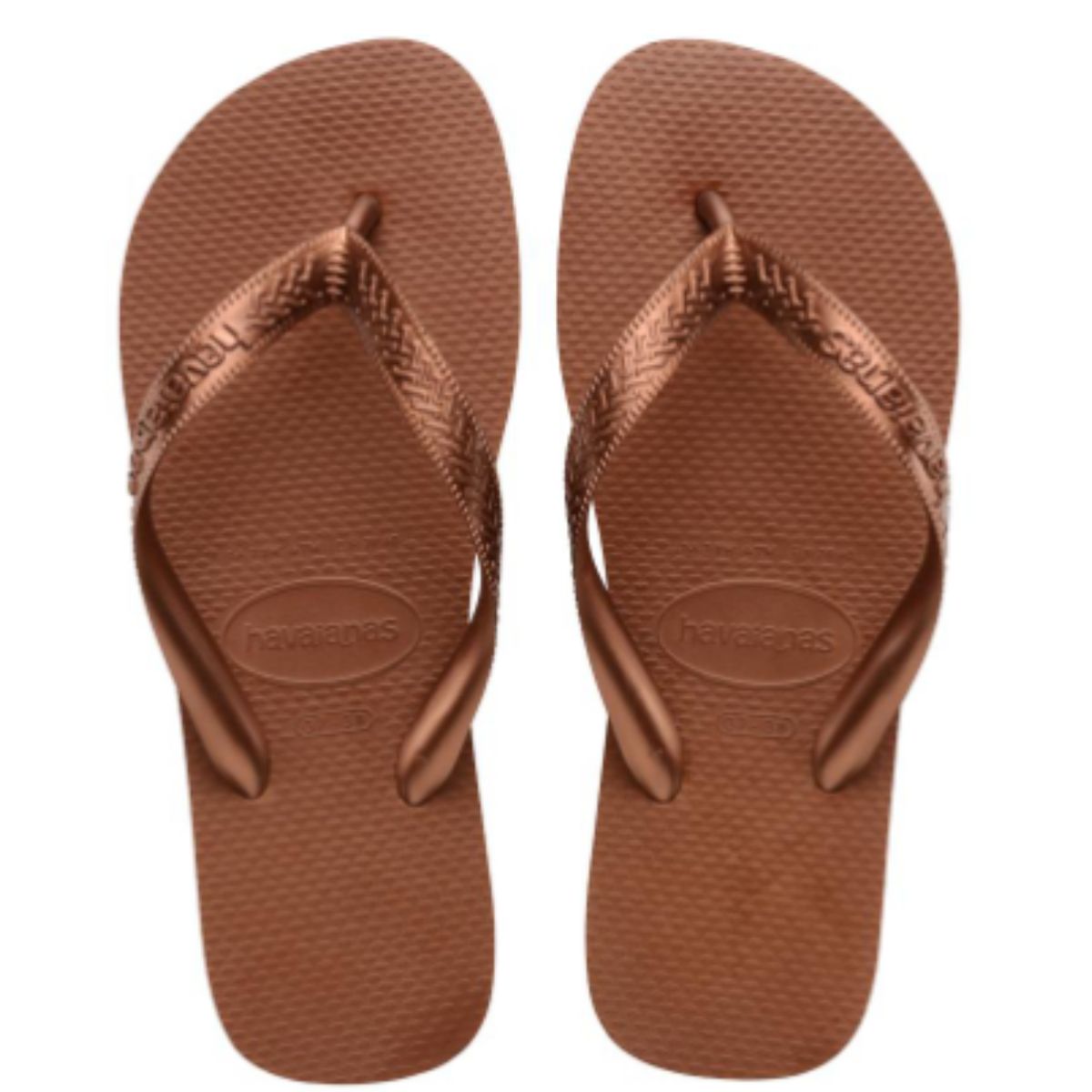 Chinelo Top 33 34 Havaianas Dourado