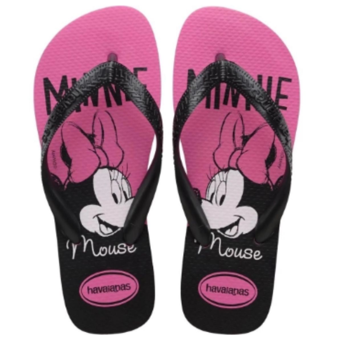 Chinelo Top Minnie Mouse Disney  33 34 Havaianas Rosa