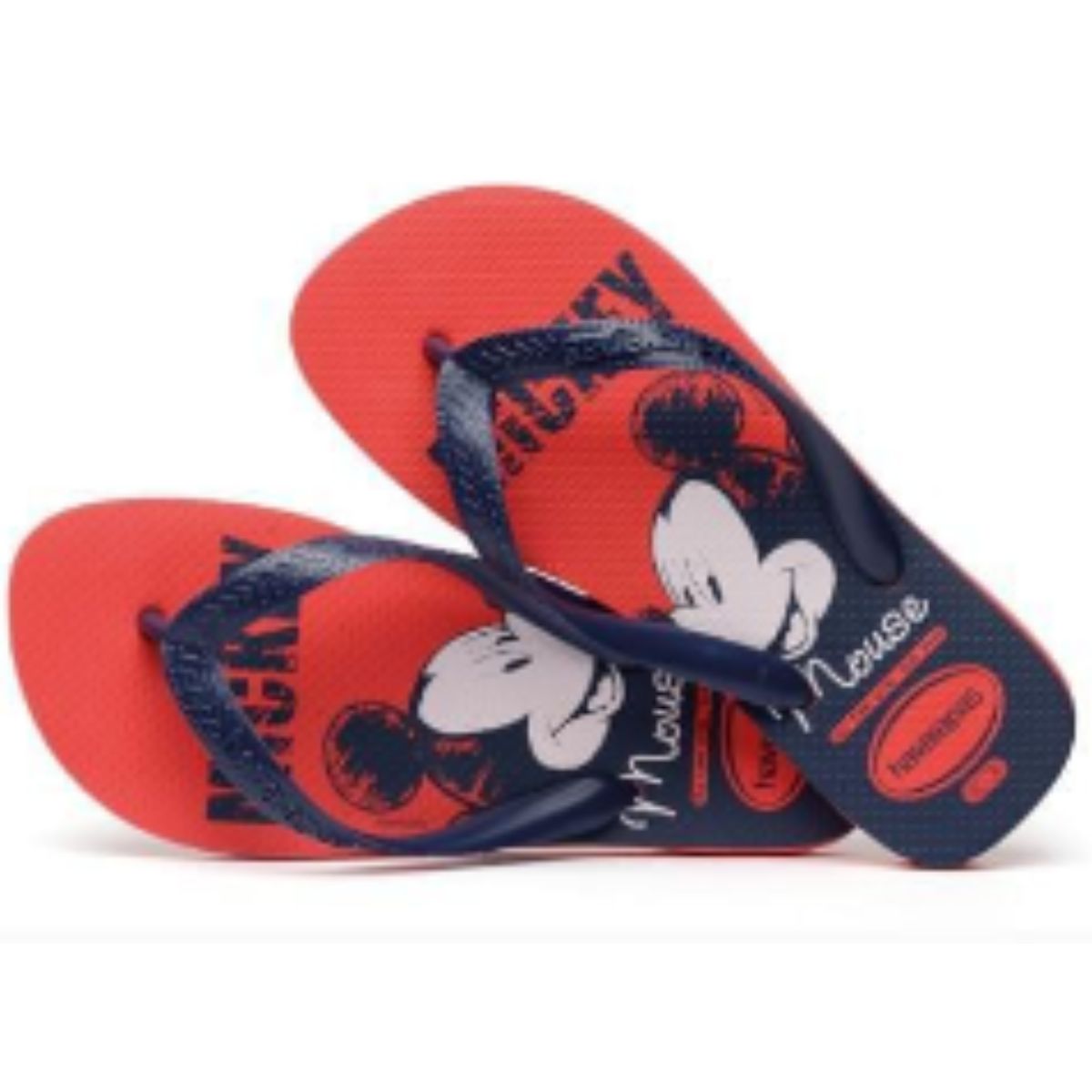 Chinelo Top Disney 33 34 Havaianas Vermelho e Azul