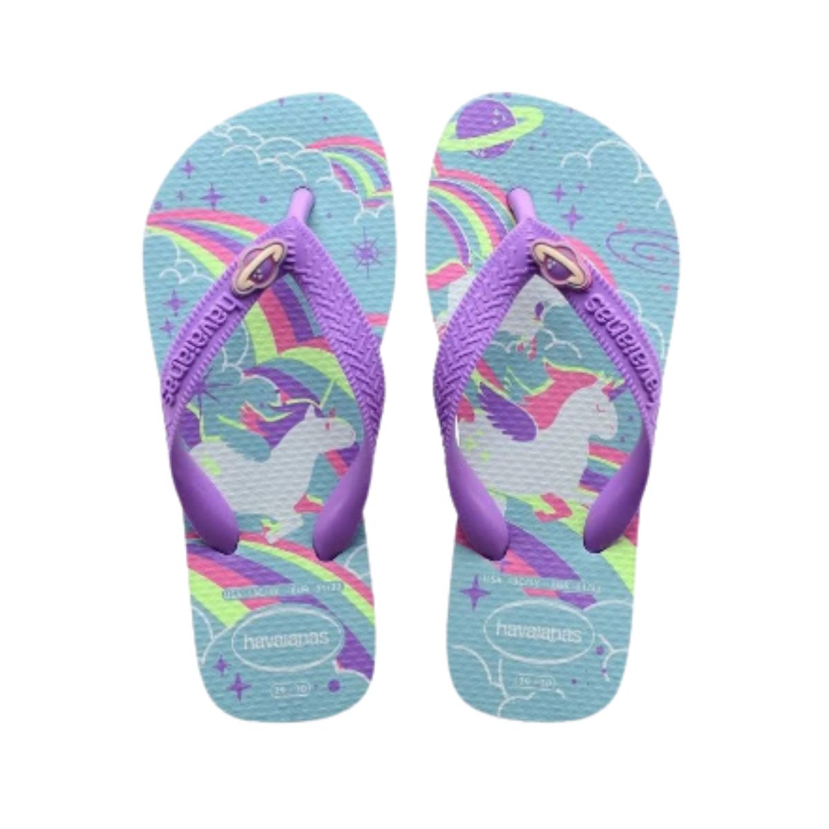 Chinelo Infantil Menina Kids Fantasy Havaianas 27 28 Azul