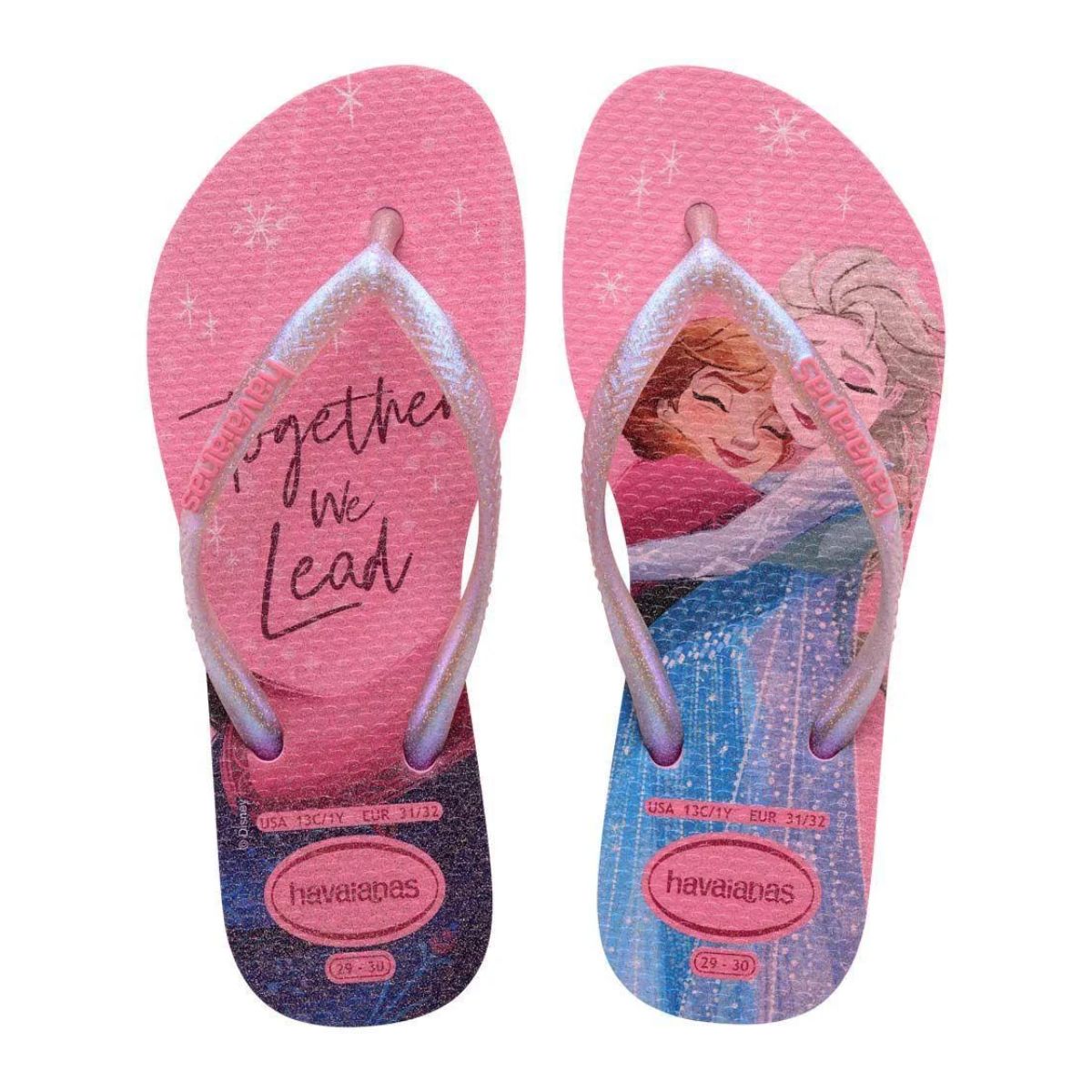 Chinelo Infantil Feminino Frozen Tamanho 25 Rosa Pink Havaianas