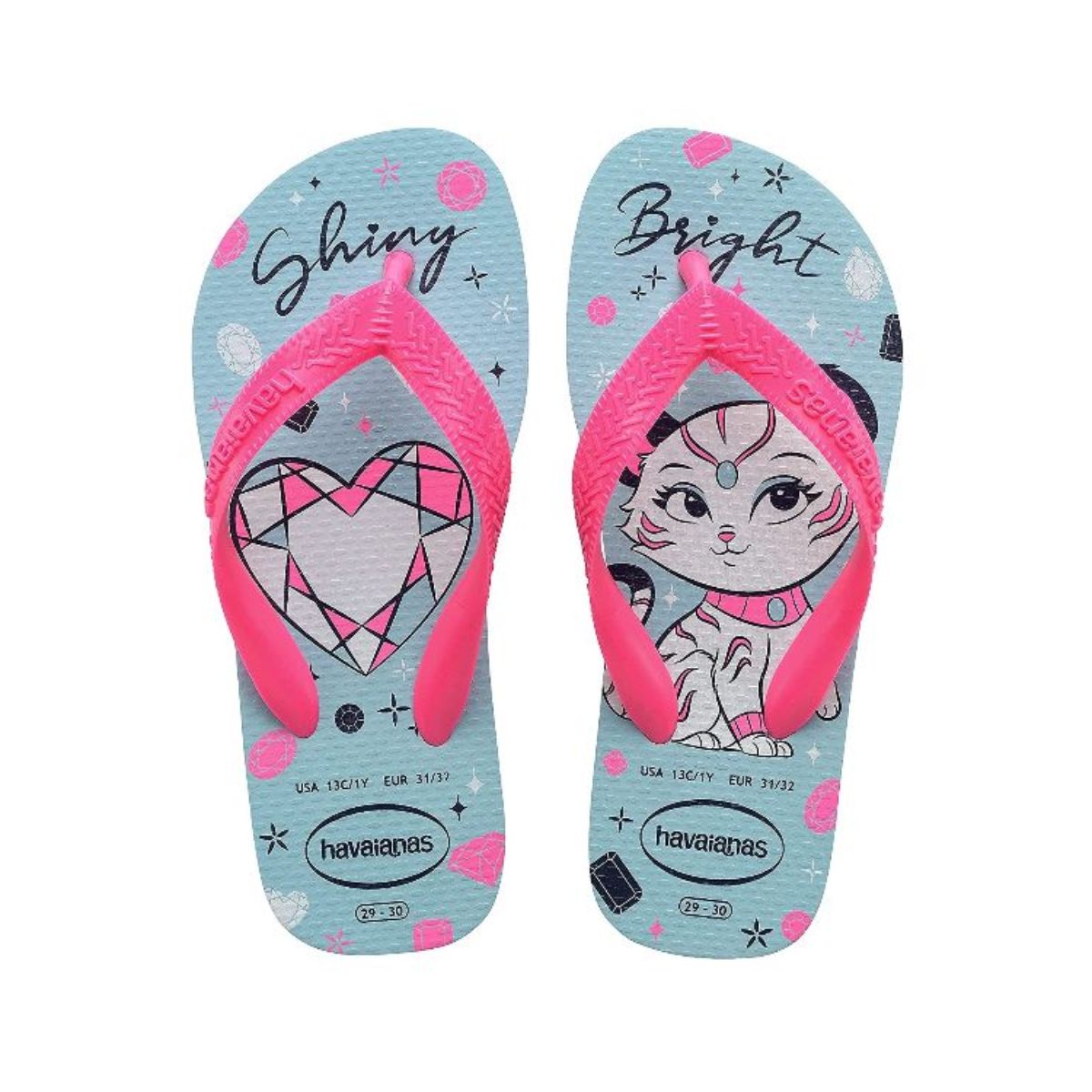 Chinelo Infantil Menina Top Pets Havaianas 25 26 Rosa