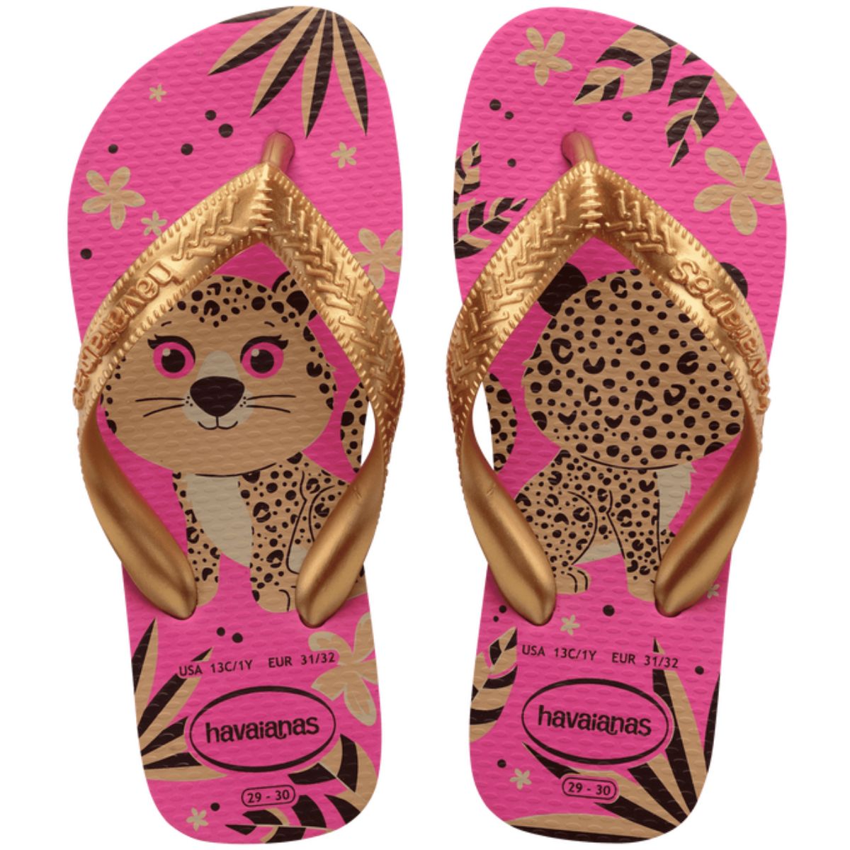 Chinelo Havaianas Menina Infantil Top Pets Rosa 29