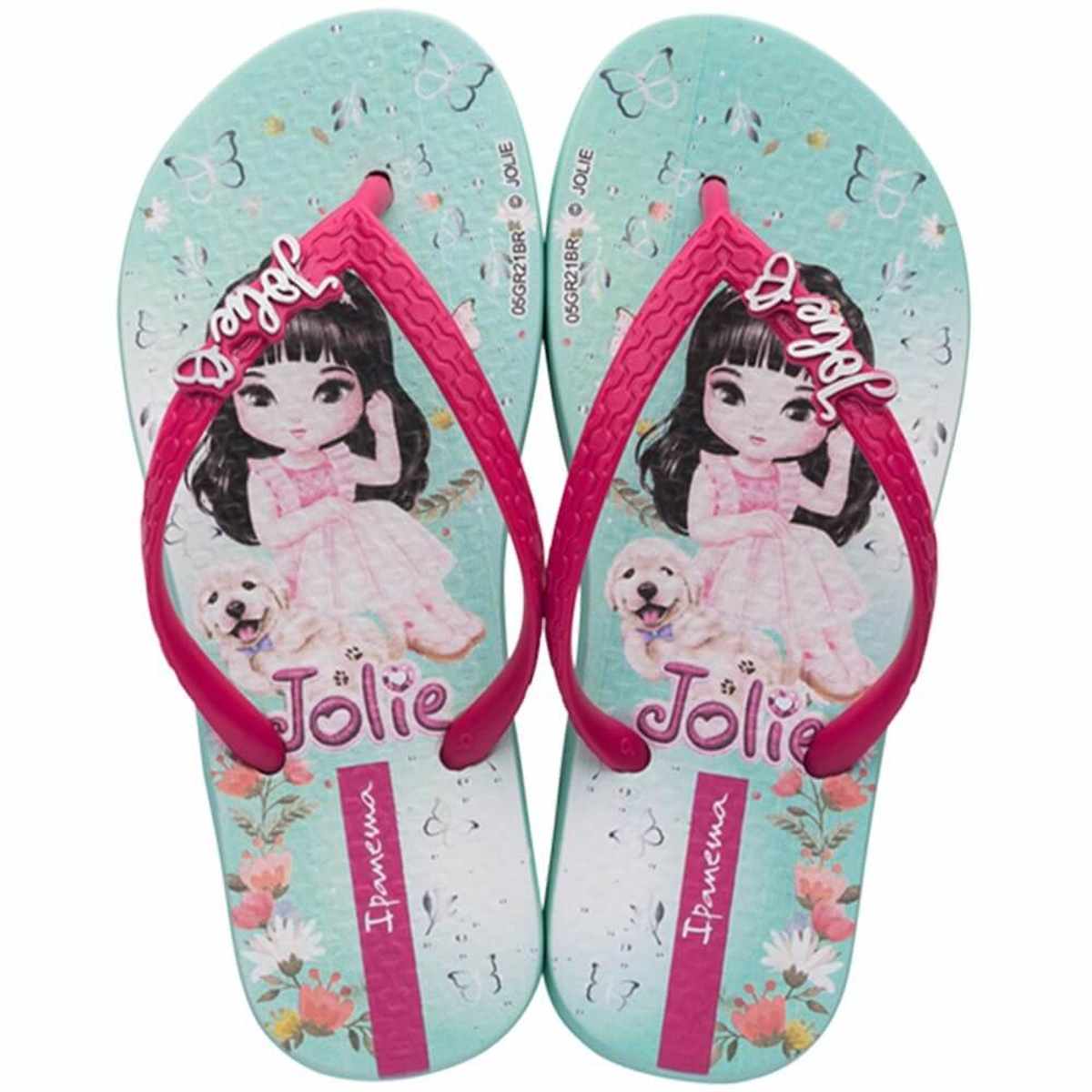 Chinelo Ipanema Femenina Infantil Jolie II Verde 25 26