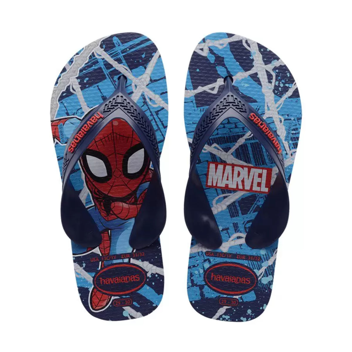 Chinelo Havaianas Infantil Kds Max Marvel 27/28