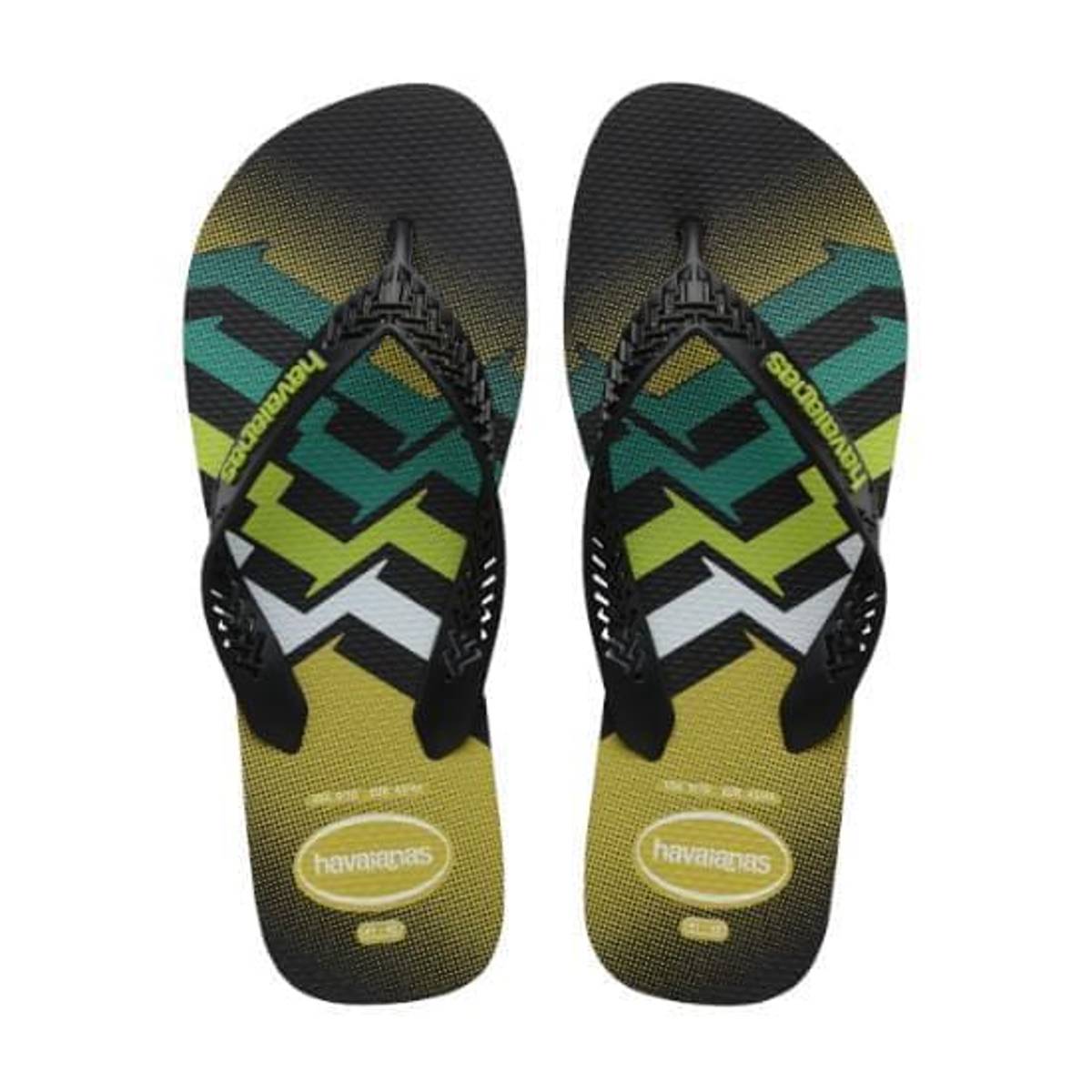 Chinelo Havaianas Masculino Power Light Preto 43 44