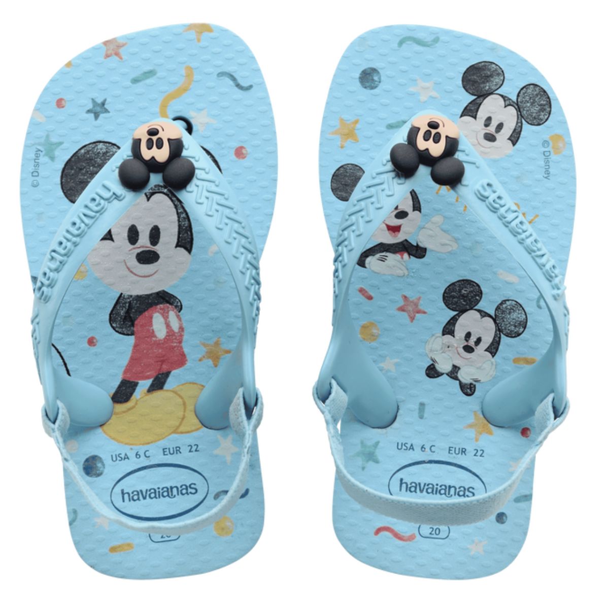 Chinelo Havaianas Menino Infantil Baby Disney Classics Azul 17/18