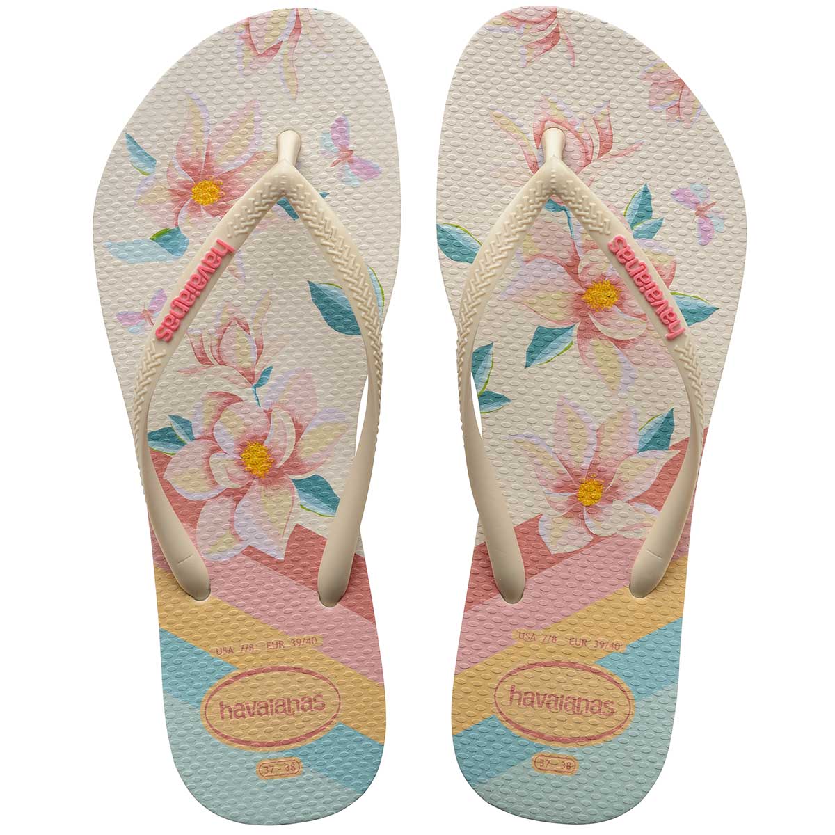 Chinelo Havaianas Feminino Bege Palha 35/36