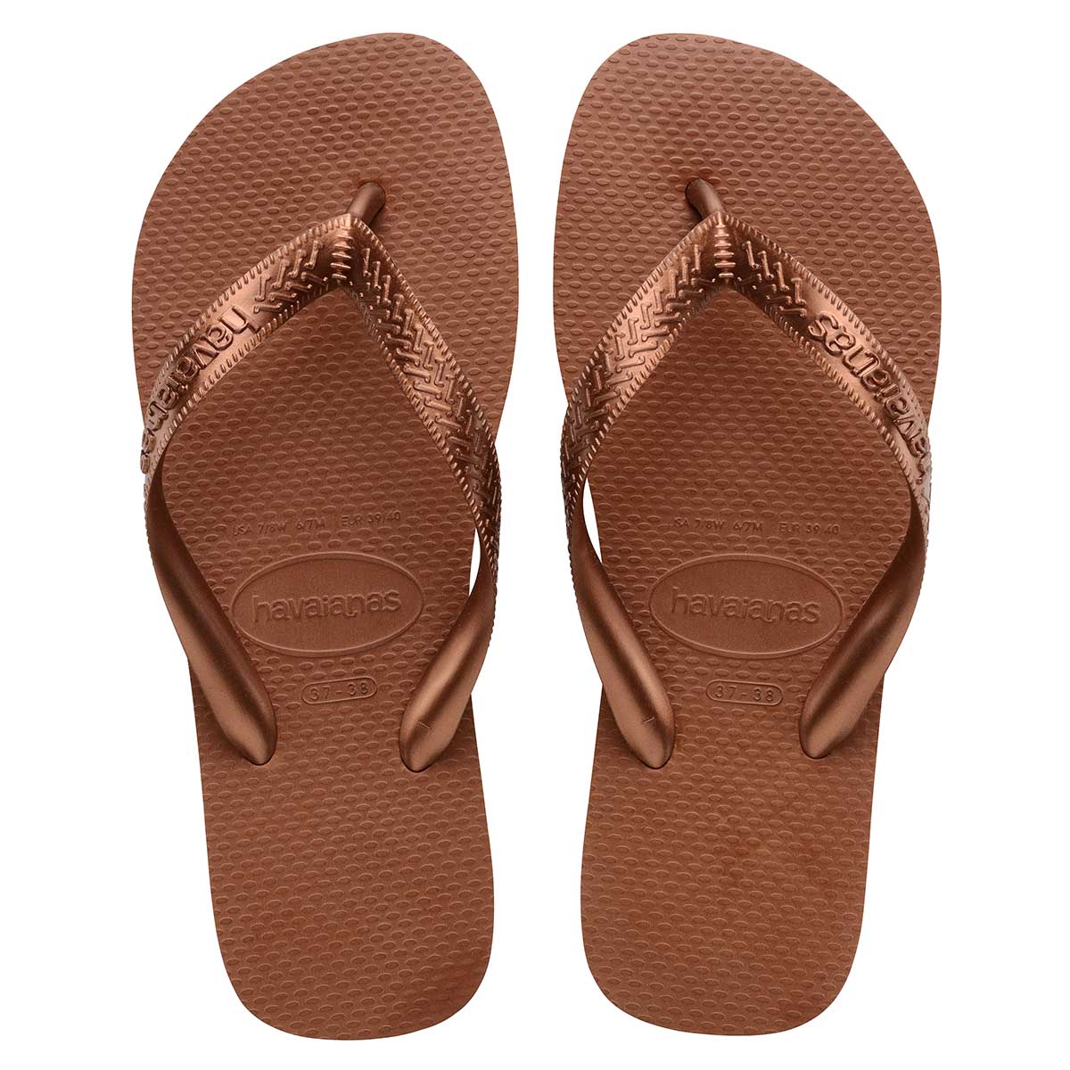 Chinelo Havaianas Feminino Cobre Metálico 35/36