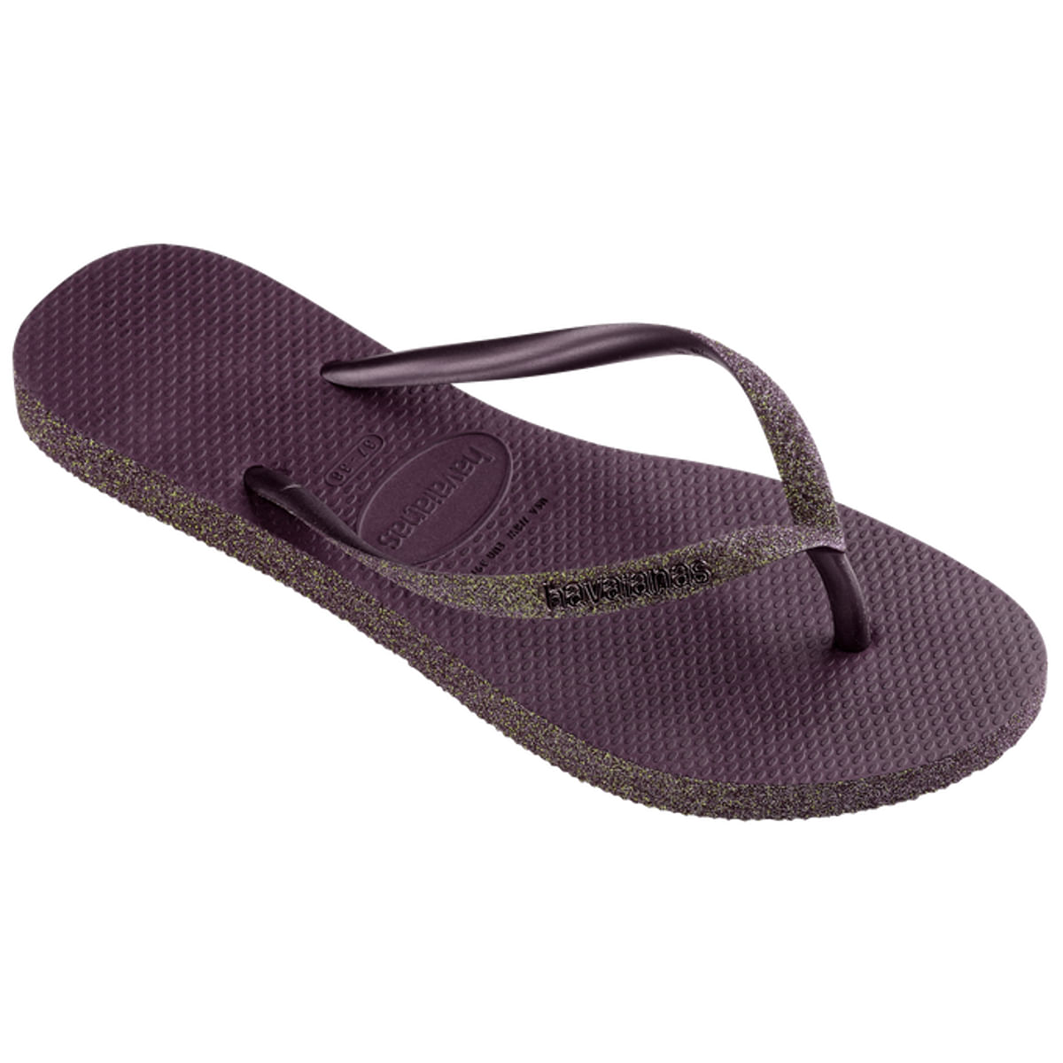 Chinelo Havaianas Feminino Slim Sparkle II Roxo 35/36