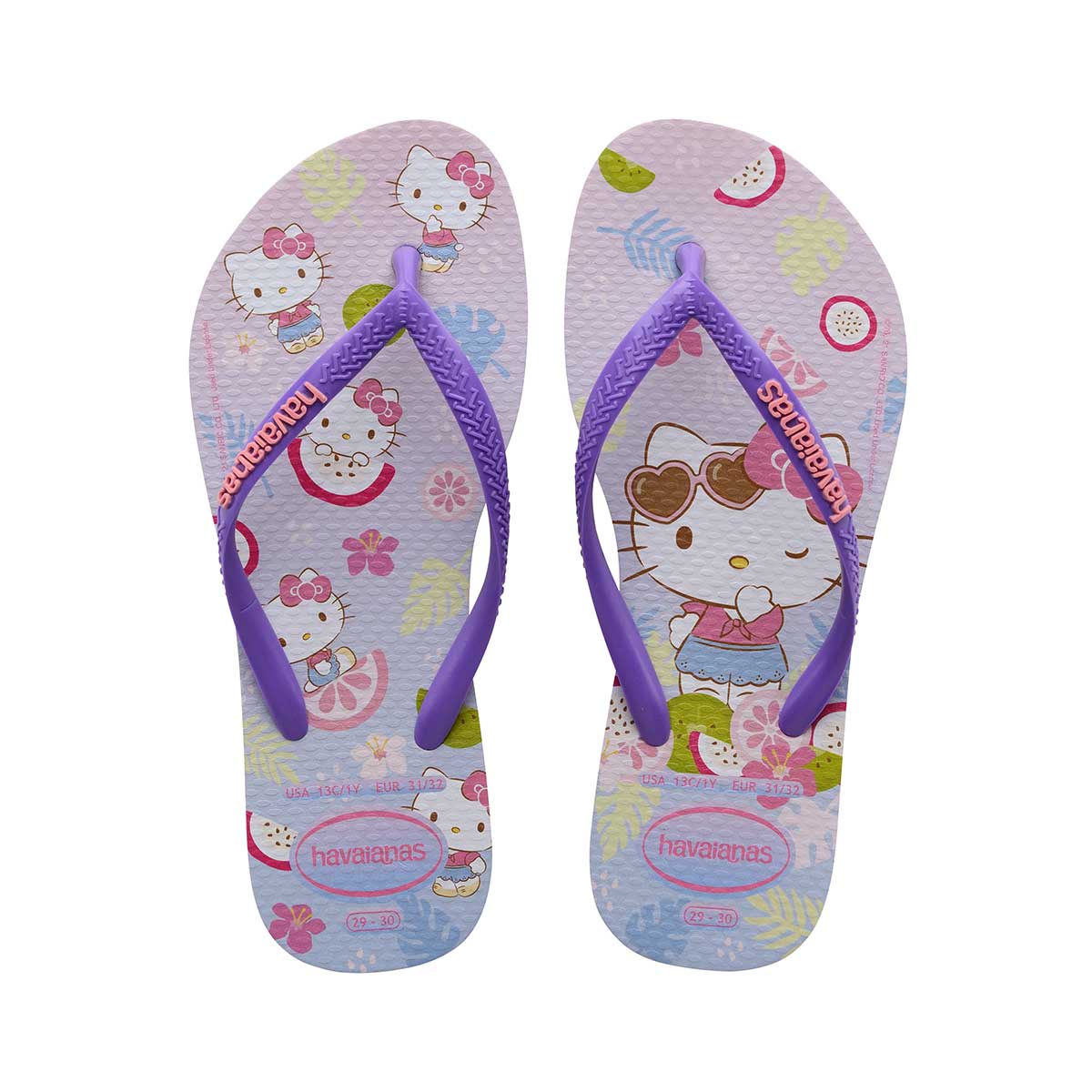 Chinelo Havaianas Infantil Feminino Lilas Calmo 27/28