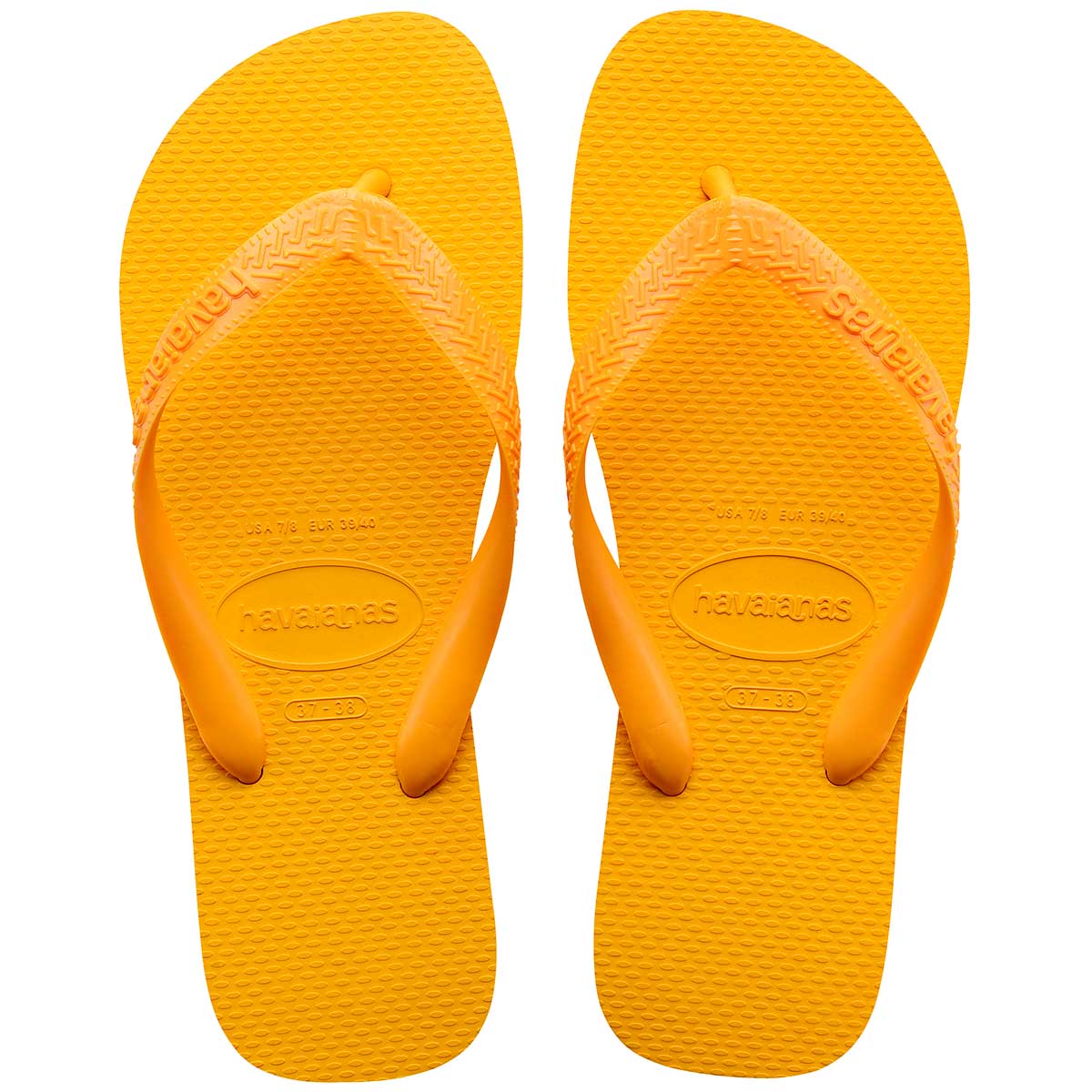 Chinelo Havaianas Masculino Top Amarelo Número 37/38