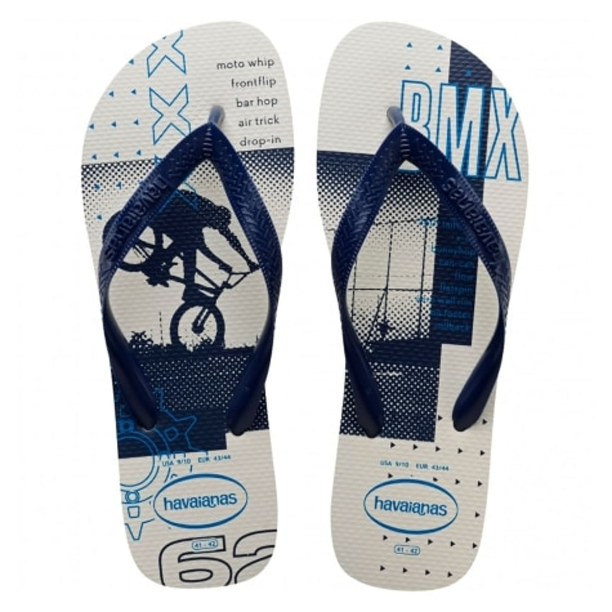 Chinelo Havaianas Masculino Top Athletic Azul Marinho Número 39/40