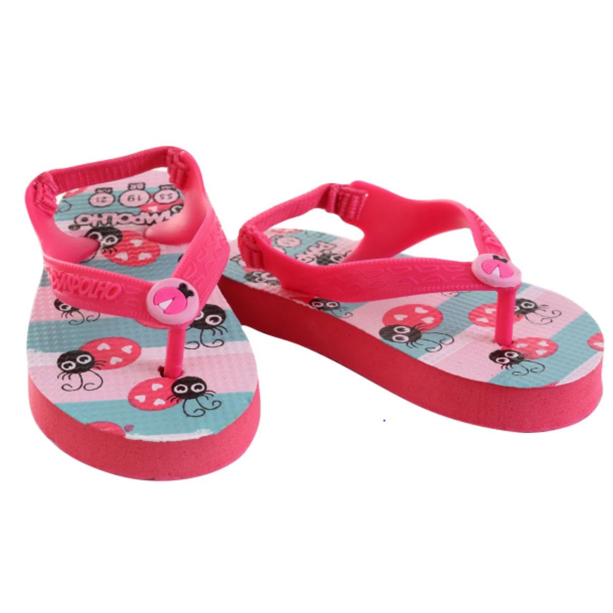 Chinelo Infantil Joaninha 17 ao 23 Pimpolho Rosa