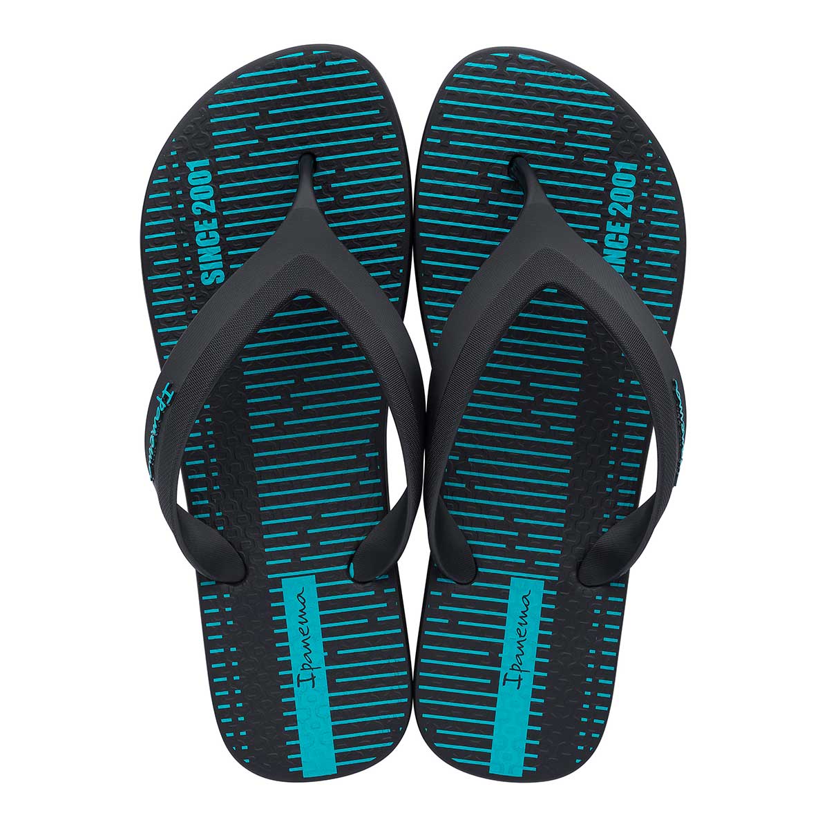 Chinelo Ipanema Adulto Deck Preto/Azul 39/40