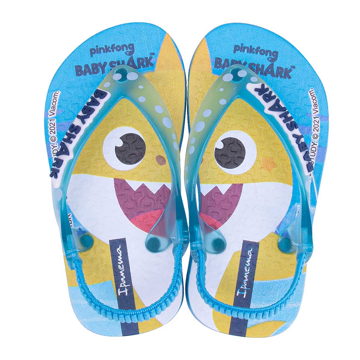 Chinelo Ipanema Crianca Baby Shark Azul/Azul Transparente 23/24