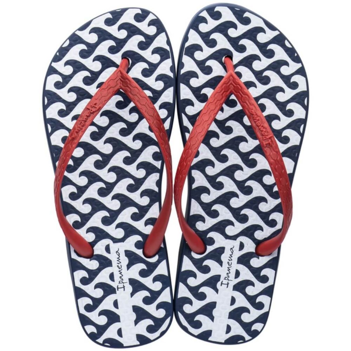 Chinelo Ipanema Feminino Oasis 26571 Azul/Vermelho 35