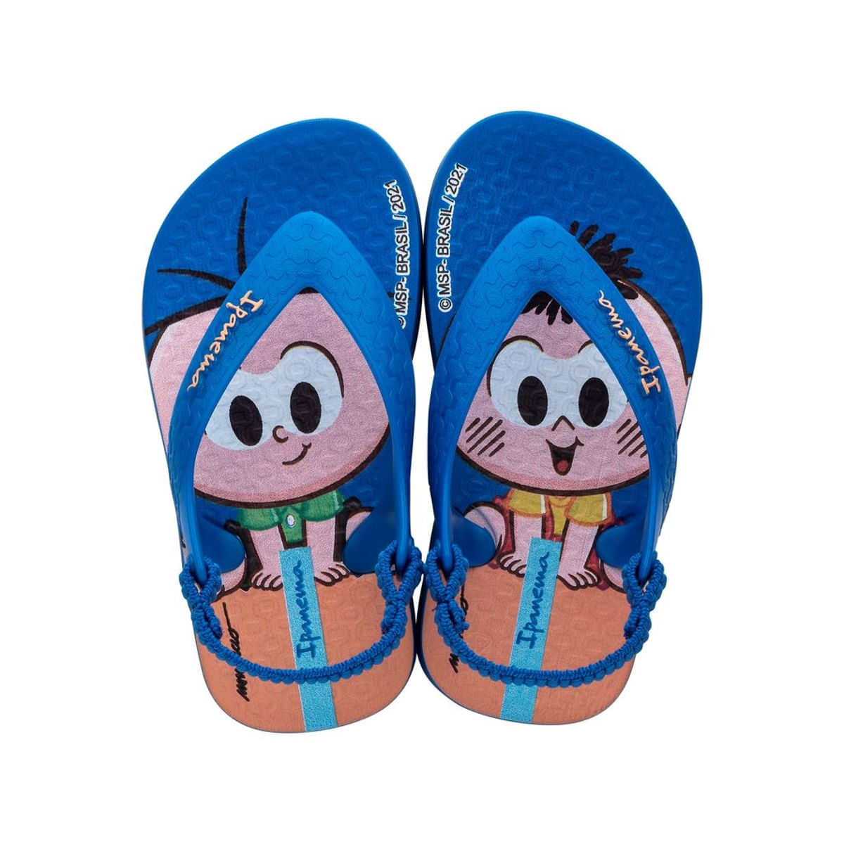 Chinelo Ipanema Infantil Menina Turma da Mônica Azul Número 17/18